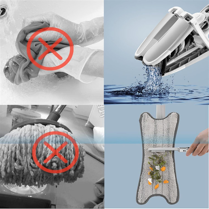 Serpillère plat en forme de X
