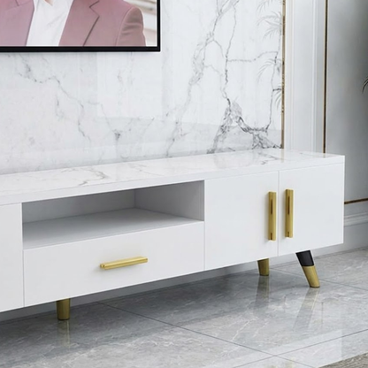 Meuble TV moderne en bois – 160×30×40 cm |– Élégance et rangement intelligent
