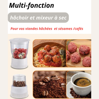 Presse-agrumes Mixeur Hachoir Moulin 1000 W 4 EN 1