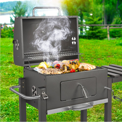 Barbecue à charbon de bois Premium Barbecue à charbon de bois Grill en fonte Grand pique-nique