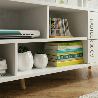Meuble TV moderne 140 cm – Élégance et rangement intelligent