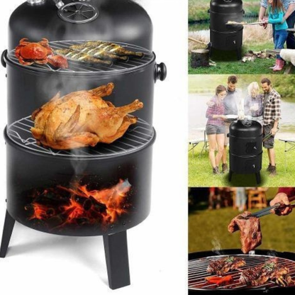 Barbecue Complet 3-en-1 – Grand Modèle Familial