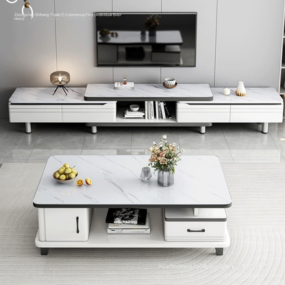 Ensemble Table tv et Table Basse – Idéal pour un Salon Stylé 160×30×40 cm |