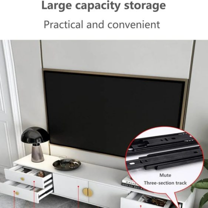 Meuble TV moderne en bois – 160×30×40 cm |– Élégance et rangement intelligent