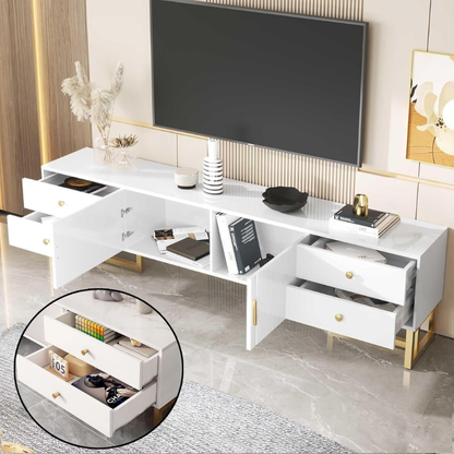 Ensemble Table Basse et Meuble TV –160×30×40 cm |- Table tv et Table Basse très luxe