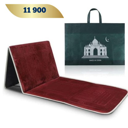 Tapis de prière avec  avec dossier