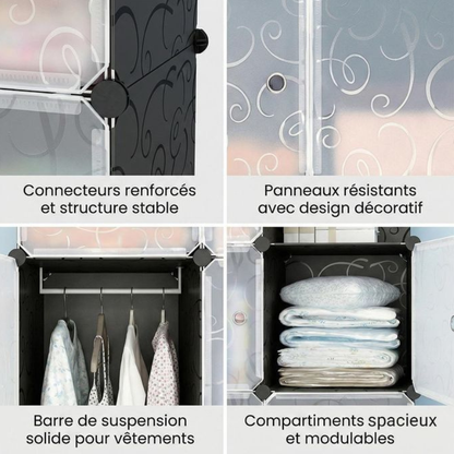 Armoire 3 Battants + Coin Déco
