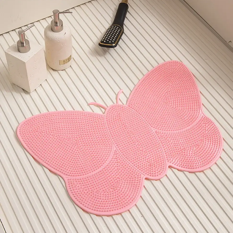 Tapis de Bain Papillon imperméable, antidérapan