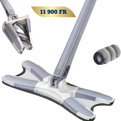 Serpillère plat en forme de X