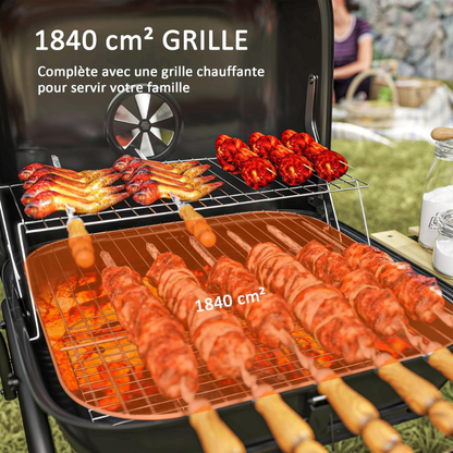Barbecue Familial en Fonte – Parfait pour Extérieur