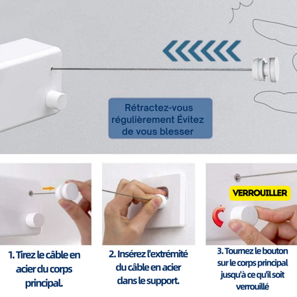 Corde à linge magique 4.2m