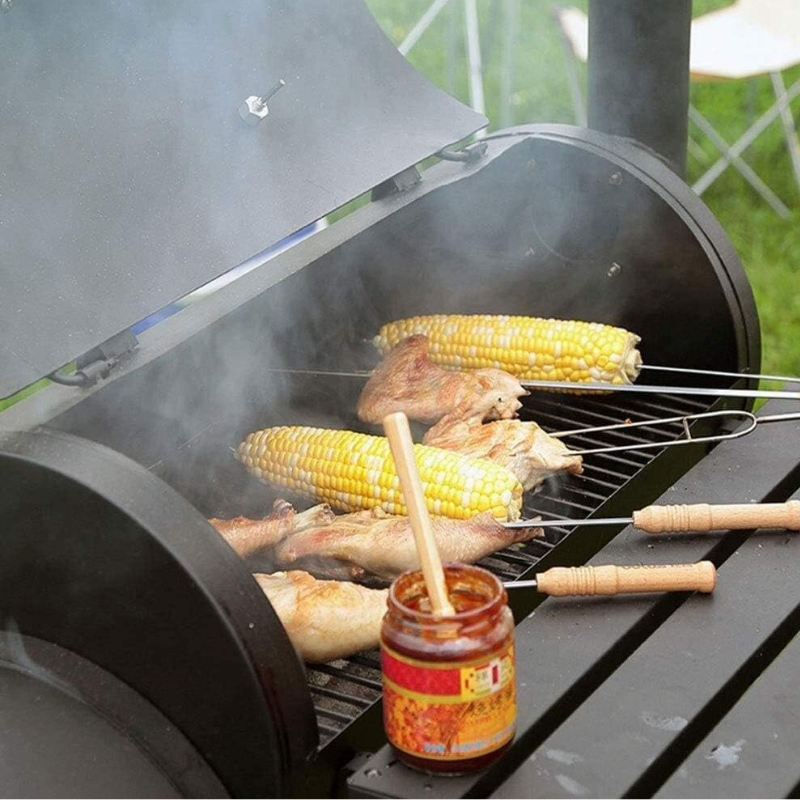 Barbecue à Charbon en Fonte – Résistant & Grande Capacité 🔥