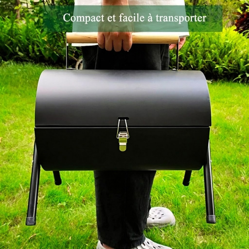 Barbecue Portable 2-en-1 – Double Surface & Pliable 🔥