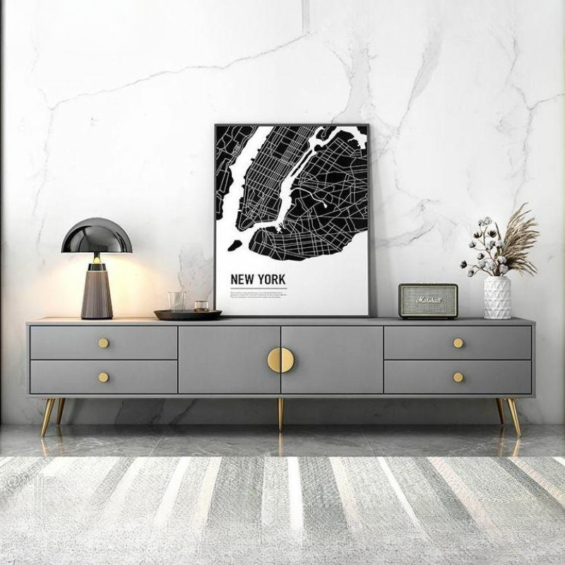 Meuble TV moderne en bois – 160×30×40 cm |– Élégance et rangement intelligent