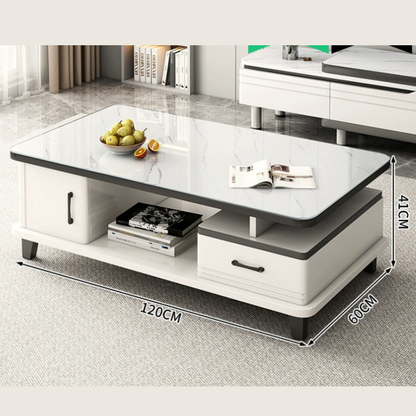 Ensemble Table tv et Table Basse – Idéal pour un Salon Stylé 160×30×40 cm |