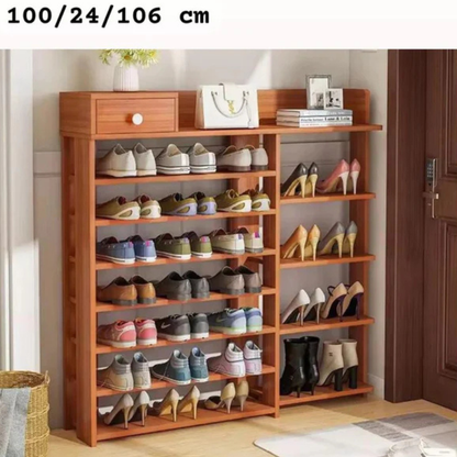 Étagère à chaussures en bois de luxe