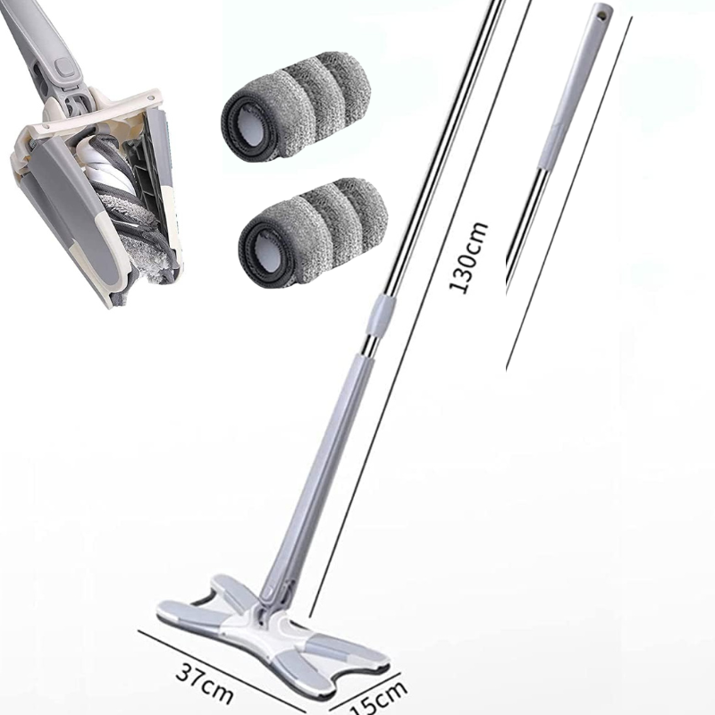 Serpillère plat en forme de X