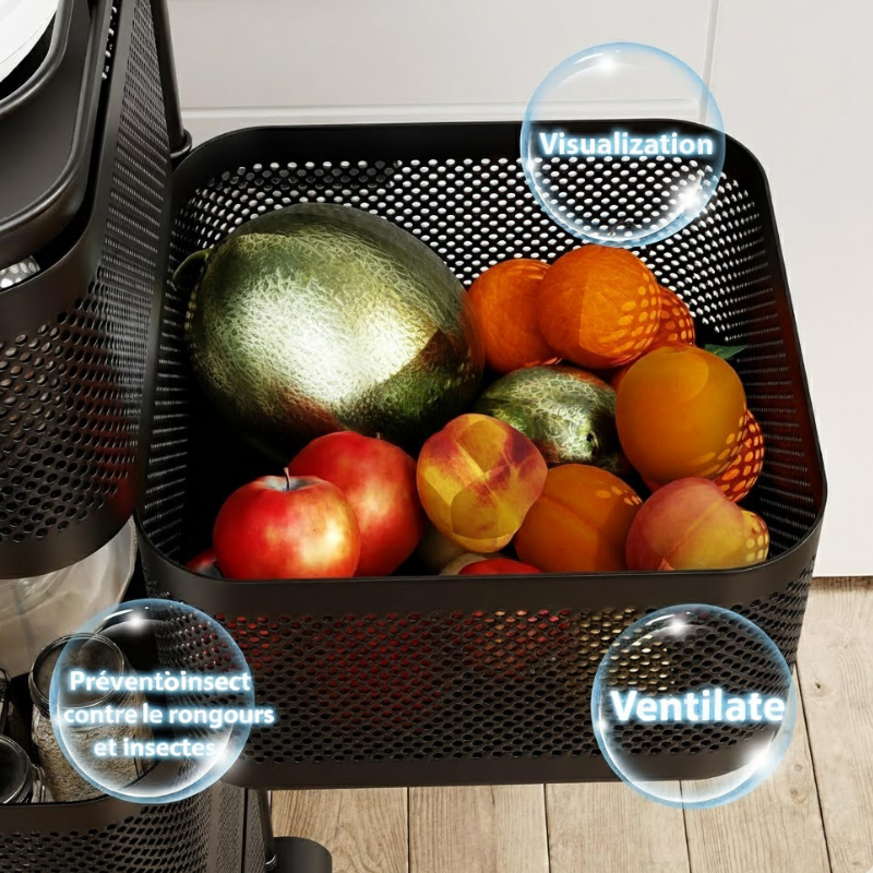 Panier de rangement cuisine 5 niveaux multifonctions