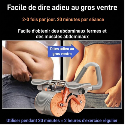 Roue abdominale multifonctionnelle à rebond automatique