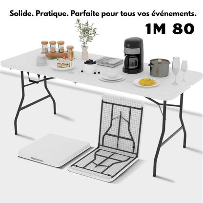 TABLE PLIABLE 1,80M ULTRA SOLIDE